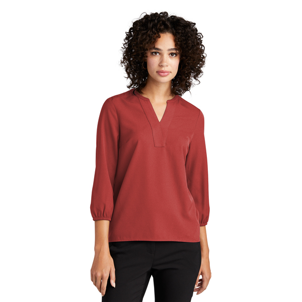 Mercer+Mettle® Women's Stretch Crepe 3/4-Sleeve Blouse